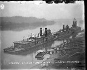 Towboats St. Louis and Cairo with barge Klondyke